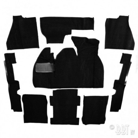 KIT MOQUETTE  BOUCLETTE COLORIS NOIR 9 PIÈCES 1303 à partir de 08/72