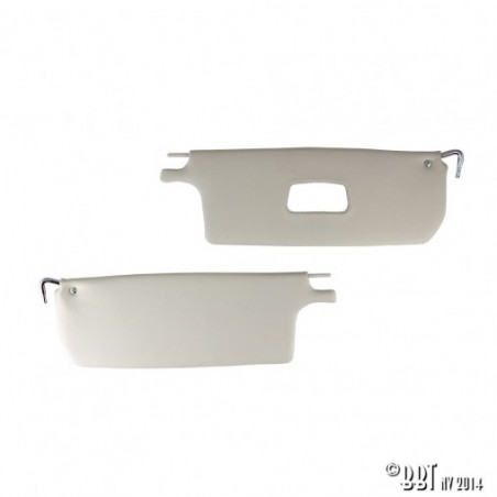 PARE SOLEIL BLANC pour cox cabriolet de 08/64 à 07/72 (sauf 1303) , LA PAIRE