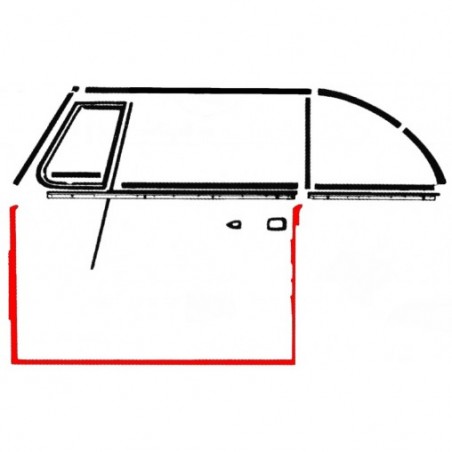 JOINT DE PORTE DROIT cox cabriolet de 08/64 à 07/79