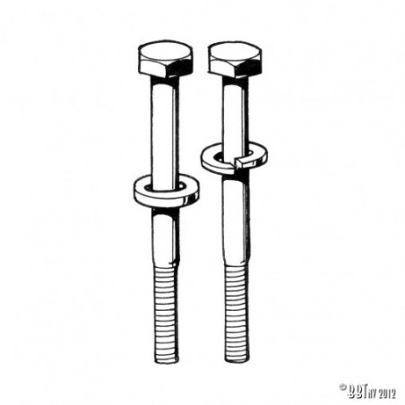 VIS LONGUES + RONDELLES DE FIXATION POUR TRAIN AVANT ÉQUIPÉ DE CALES DE CHASSE ALUMINIUM