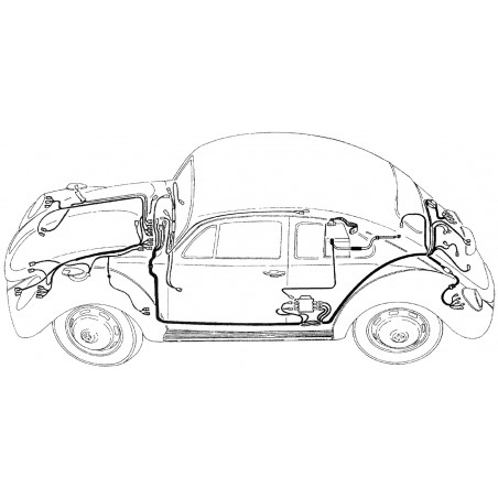 FAISCEAU ÉLECTRIQUE  complet cox 08/71- (sauf 1302/1303)