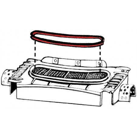 Joint de récupérateur d'eau dans le capot avant