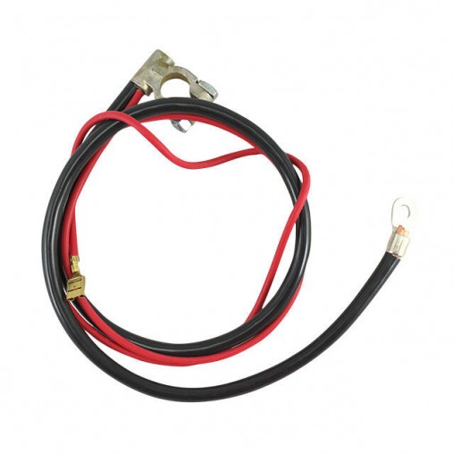 Câble + de la batterie - noir 840mm - rouge 1050mm, Batterie