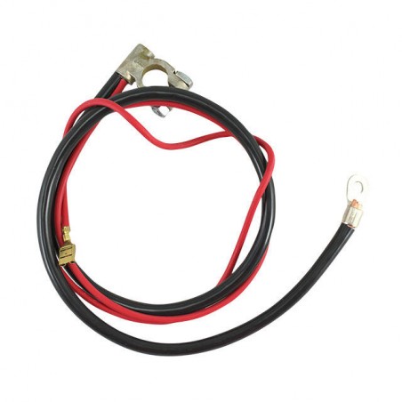 Câble + de la batterie - noir 840mm - rouge 1050mm