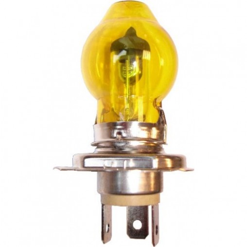 Ampoule pour phare, 12V 60/55 watt, H4 sur embase Bilux, jaune -  Französische Klassiker - Boutique en ligne