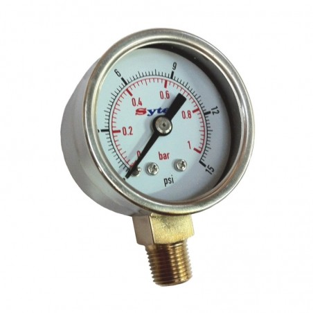 Manomètre pression essence 0/1 bar pour Filter King